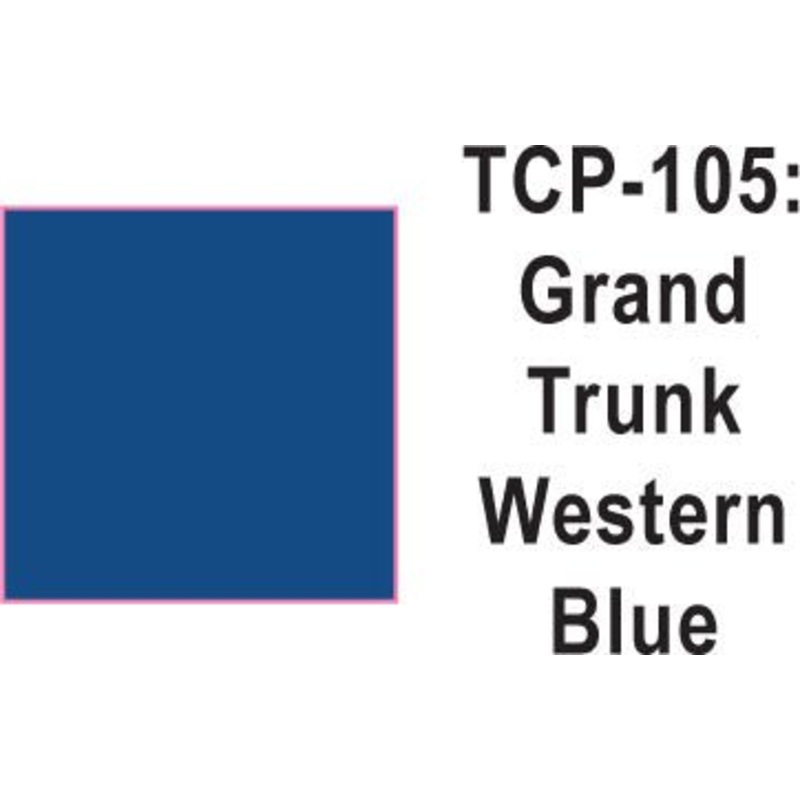 Tru Color TCP-105 Grand Trunk Western Blue Paint 1 ounce