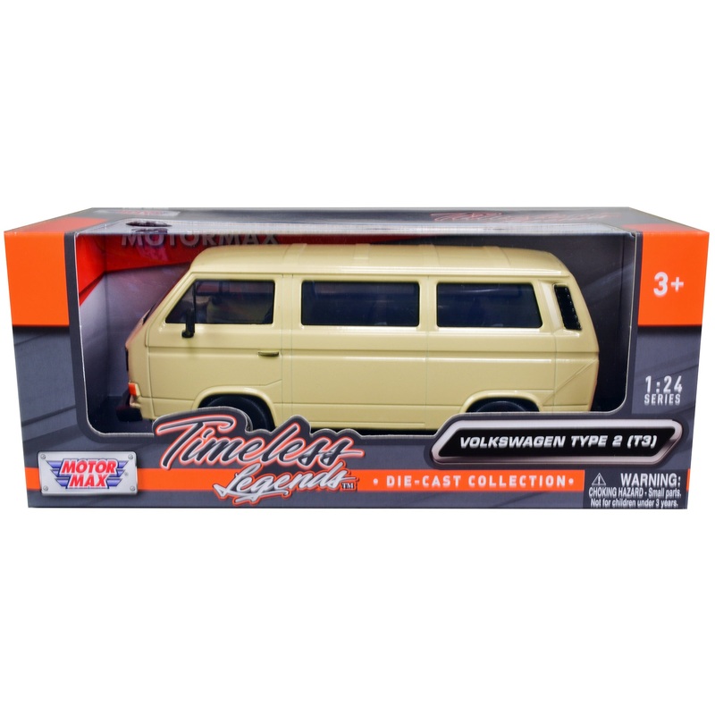 Volkswagen Type 2 (T3) Van Beige “Timeless Legends” Series 1/24 Diecast Model Car by Motormax