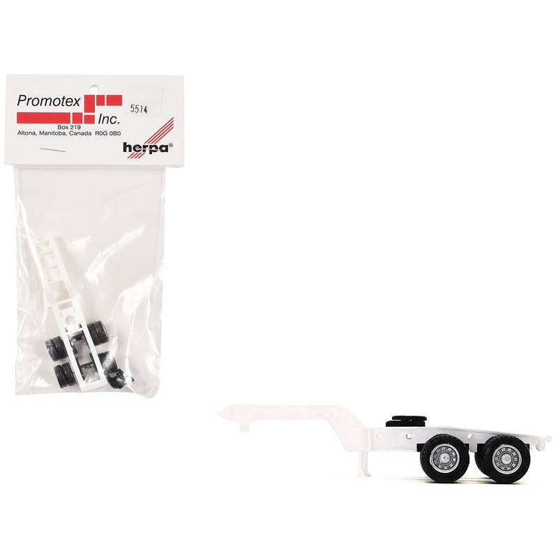 2-Axle Heavy Equipment Jeep White 1/87 (HO) Plastic Model by Promotex