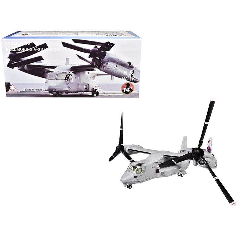 Bell Boeing MV-22 Osprey Aircraft “Marine Medium Tiltrotor Training Squadron 204 (VMMT-204) Raptors 2nd Marine Aircraft Wing MCAS New River” United States Marines 1/72 Diecast Model Airplane