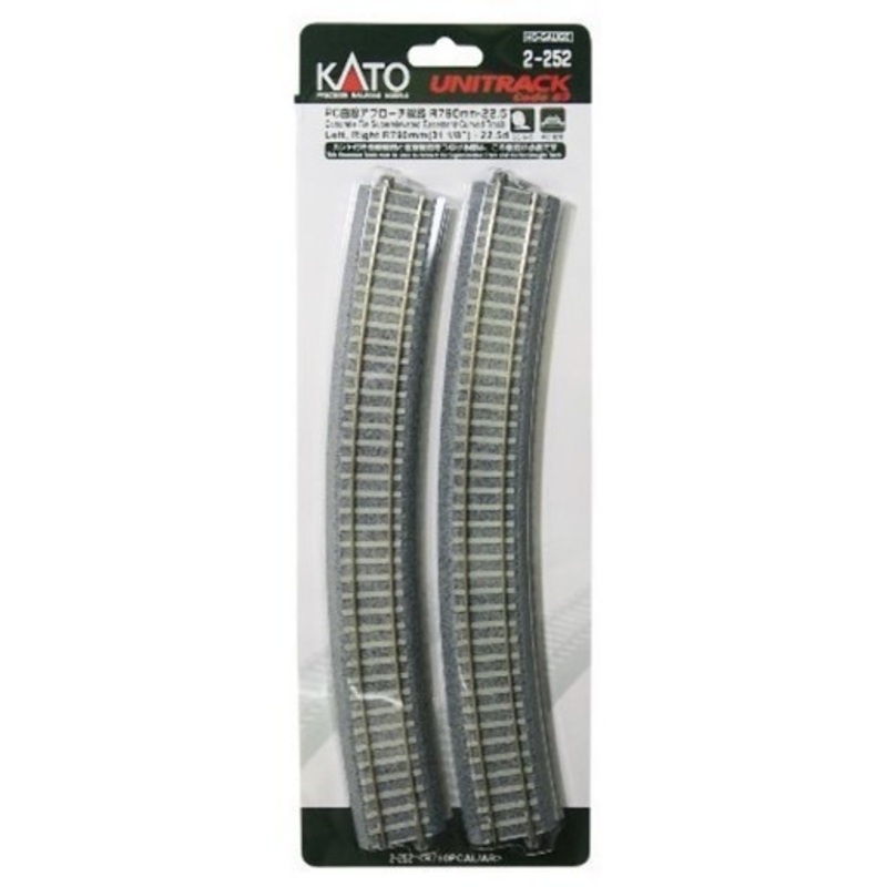 Kato 2-252 HO Scale 790MM RAD 22.5 EASEMNT