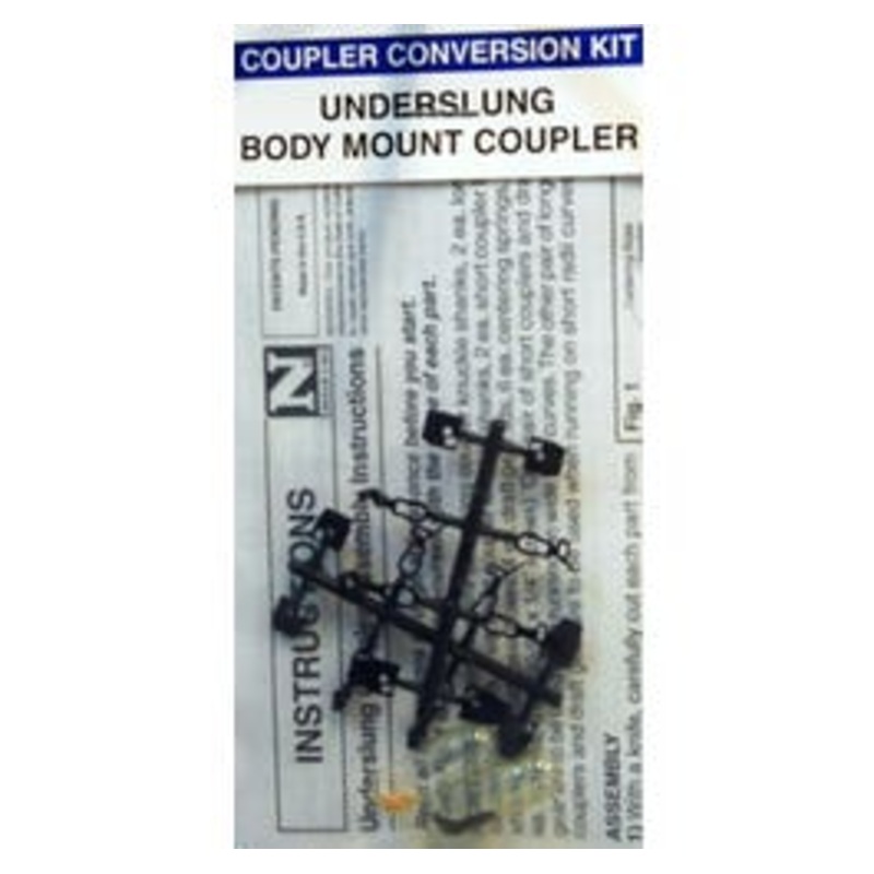 Micro Trains #00102050 (2001) Underslung Body Mount Coupler (2 Pair, Unassembled)