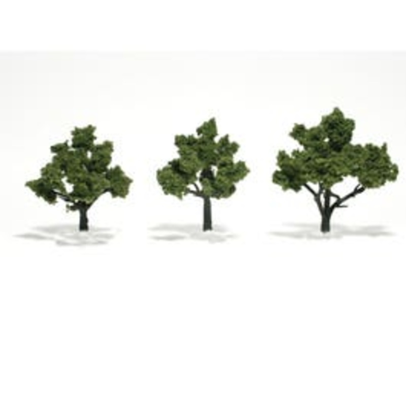 Woodland Scenics TR1506 3 Deciduous Trees (Light Green)