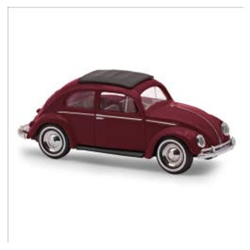 Busch 52991  HO VW Beetle/Ovalfen. Export version wine red