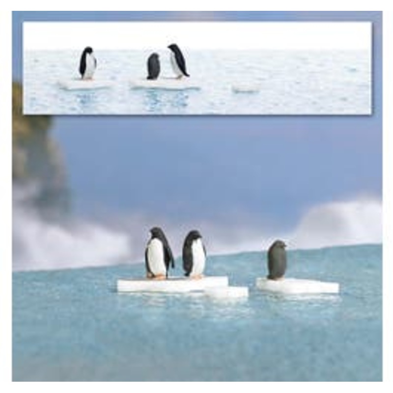 Busch 7923  HO Action Set: Penguins on Ice Floes