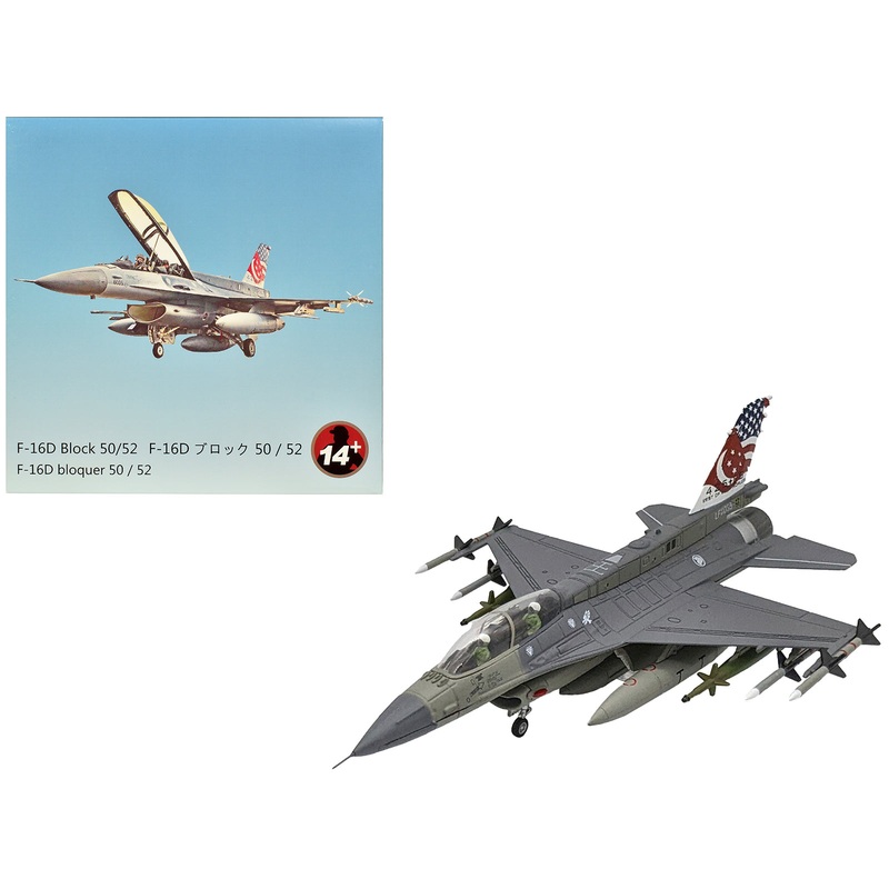 General Dynamics F-16D Fighting Falcon Fighter Aircraft “425th Fighter Squadron Best of Both Worlds Peace Carvin II 25th Anniversary Livery 56th Fighter Wing Luke AFB” (2018) United States Air Force 1/72 Diecast Model Airplane