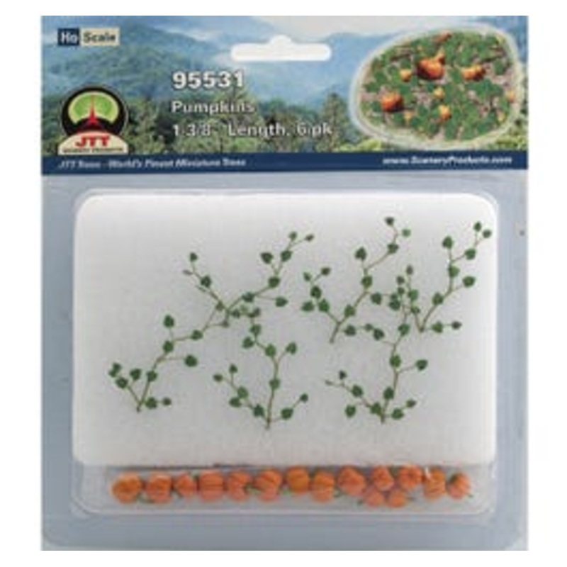 JTT 95531 Pumpkins 1-3/8″ Long HO Scale, 6/pk