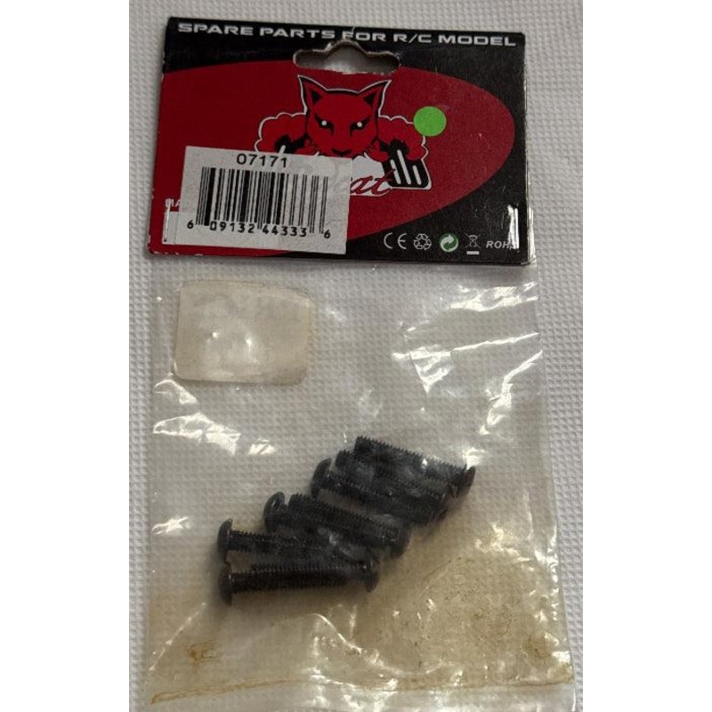 Redcat Racing 4x20mm Button Head Hex Machine Thread Screws (8pcs)
