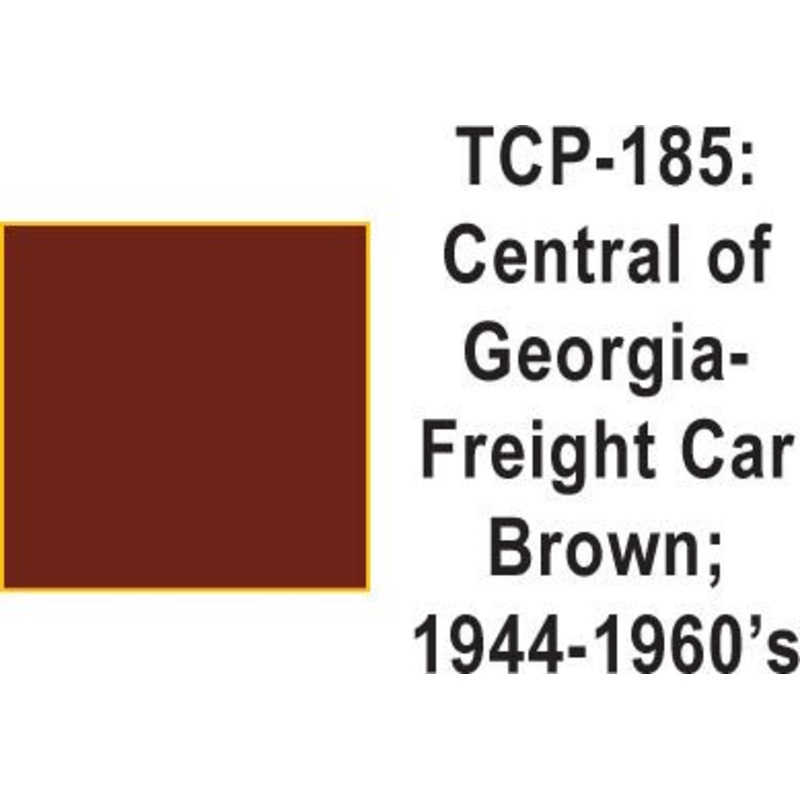 Tru Color TCP-185 Central Railway of Georgia 1944-60s Freight Car Brown Paint 1 ounce