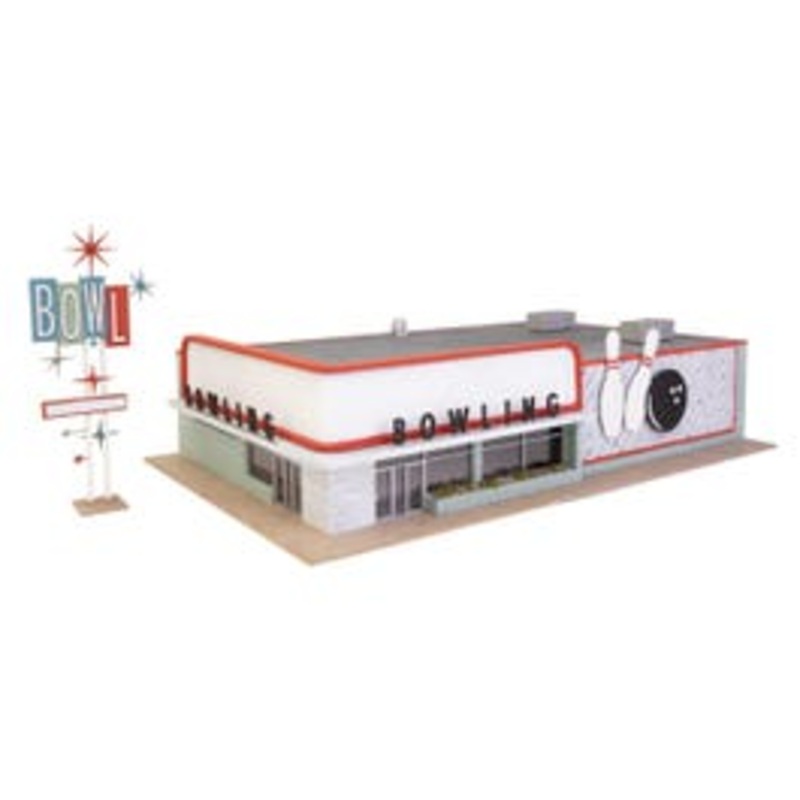 Walthers 933-4118 HO Vintage Bowling Alley Kit