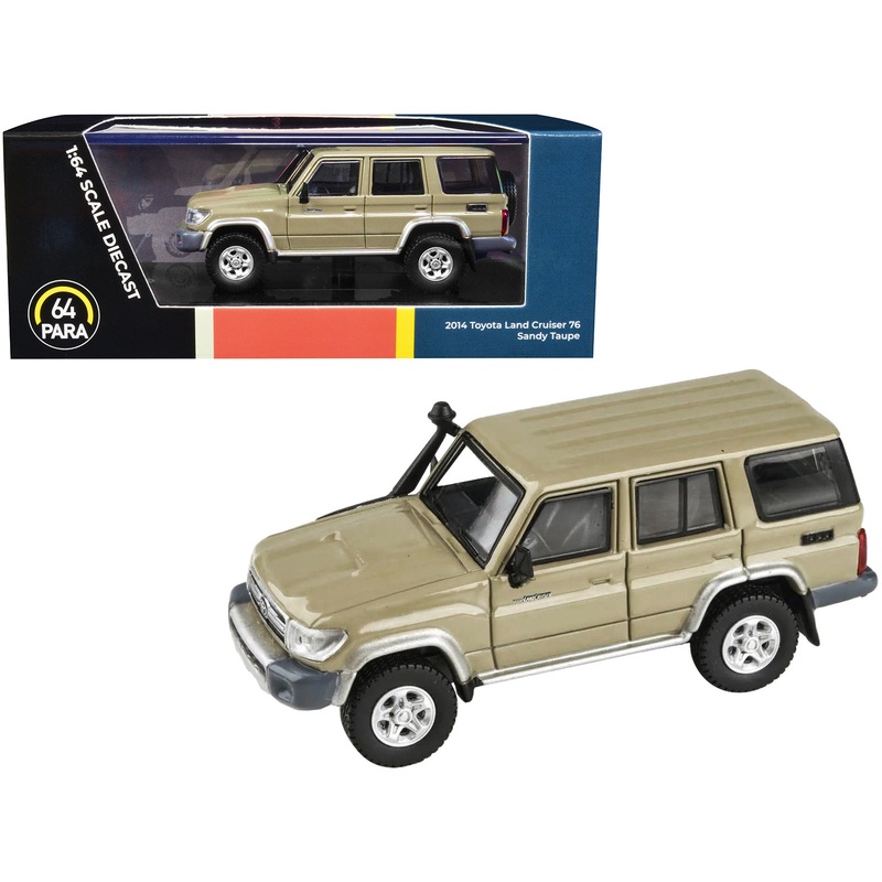 2014 Toyota Land Cruiser 76 Sandy Taupe Tan 1/64 Diecast Model Car by Paragon Models