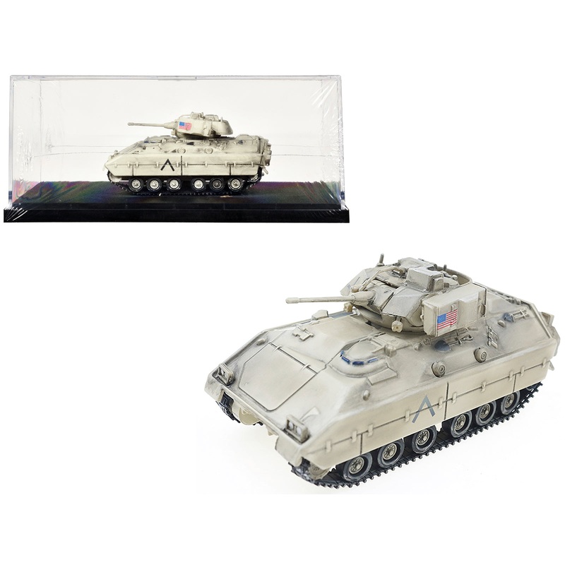 M2 Bradley Infantry Fighting Vehicle Tank “United States Army” Desert Camouflage 1/72 Diecast Model