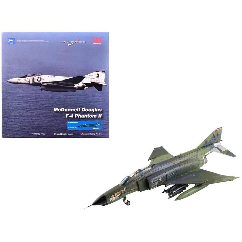 McDonnell Douglas F-4E Phantom II Fighter-Bomber Aircraft “108th Tactical Fighter Wing New Jersey” (1988) United States Air Force “Air Power Series” 1/72 Diecast Model by Hobby Master