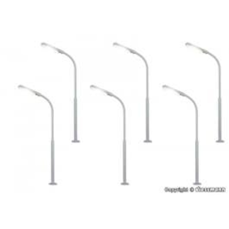 Viessmann 64906  N Whip street light, LED white, 5+1