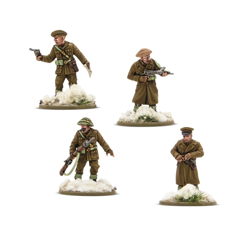 Warlord – Bolt Action: British & Canadian Infantry (Winter) Platoon Commanders