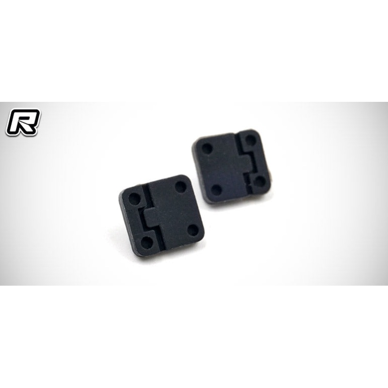 Yeah Racing – Silicone Doors Bonnet Hinges (2pcs) Black For TRX-4 D90-D110