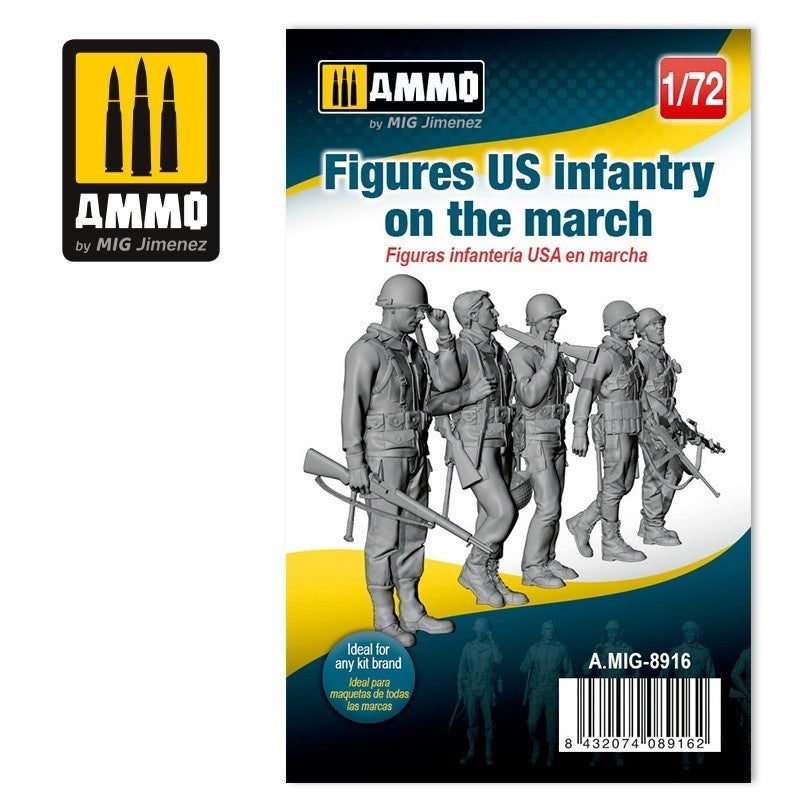 AMMO 8916 – 1/72 Figures US infantry on the march