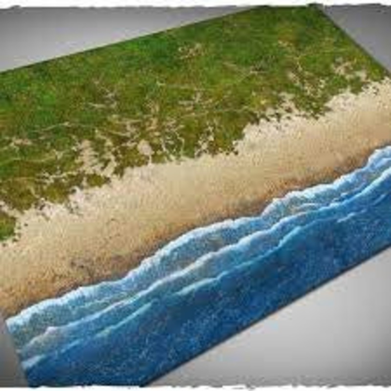 Deep-Cut Studio – Game Mat – Beach (Mousepad 4×6′)