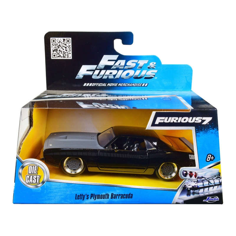 Letty’s Plymouth Barracuda “Fast & Furious 7” Movie 1/32 Diecast Model Car by Jada