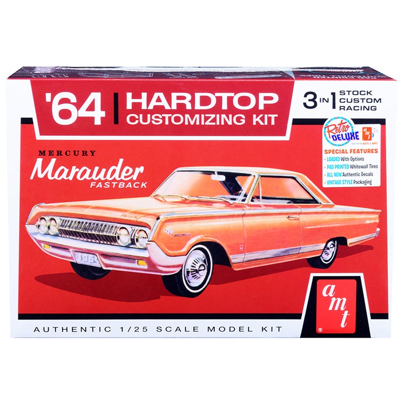Skill 2 Model Kit 1964 Mercury Marauder Fastback 3-in-1 Kit 1/25 Scale Model by AMT