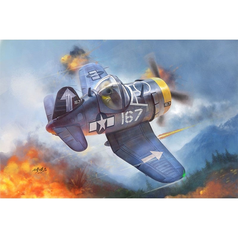 Tiger Model – Cute U.S. F4U-4 Corsair Fighter