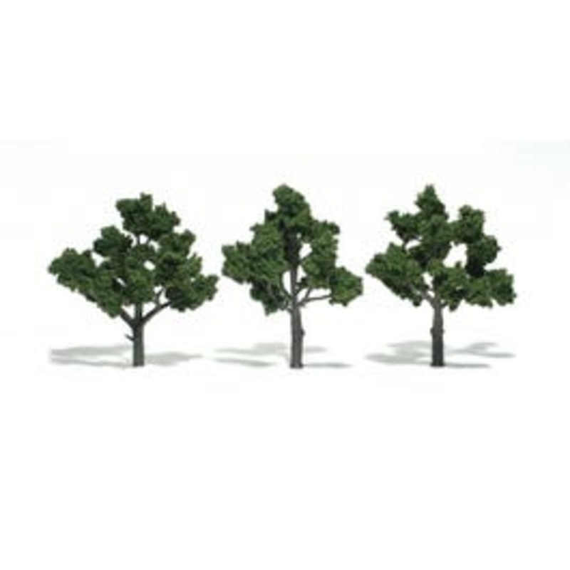 Woodland Scenics TR1510 3 Deciduous Trees (Medium Green)