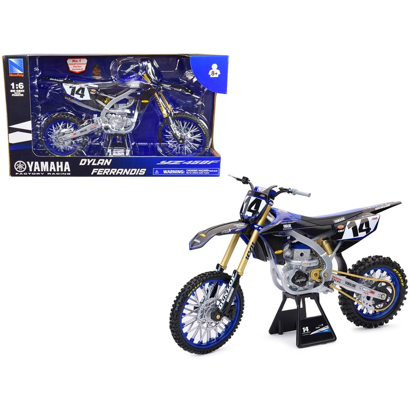 Yamaha YZ450F Motorcycle #14 Dylan Ferrandis “Yamaha Factory Racing” 1/6 Diecast Model by New Ray
