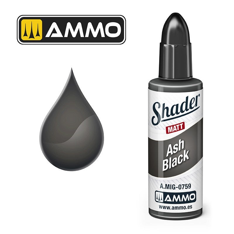 AMMO – 0759 Ash Black Matt Shader