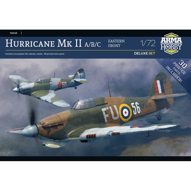 Arma Hobby – 1/72 Hurricane MK IIc A/B/C Eastern Front (Deluxe Set)