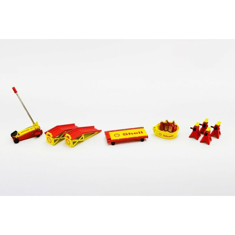 Greenlight – 1/18 Shop Tool Set (Shell Oil #2) 11pcs
