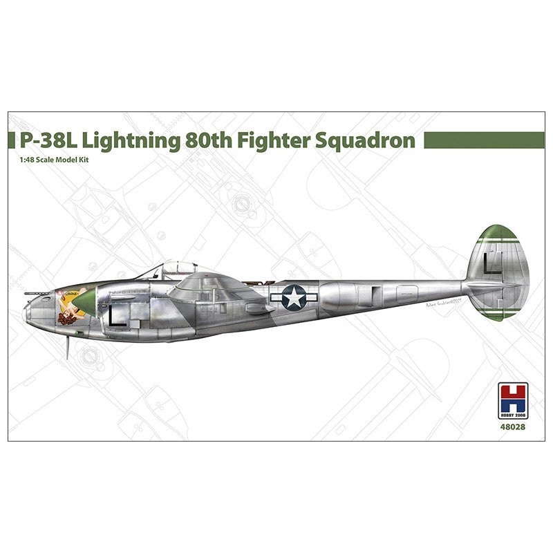 Hobby 2000 – 1/48 P-38L Lightning 80th Fighter Squadron