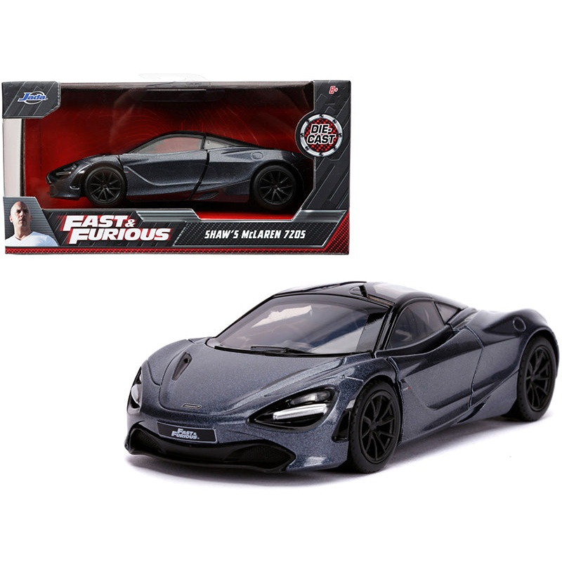 Shaw’s McLaren 720S RHD (Right Hand Drive) Metallic Gray “Fast & Furious Presents: Hobbs & Shaw” (2019) Movie 1/32 Diecast Model Car by Jada