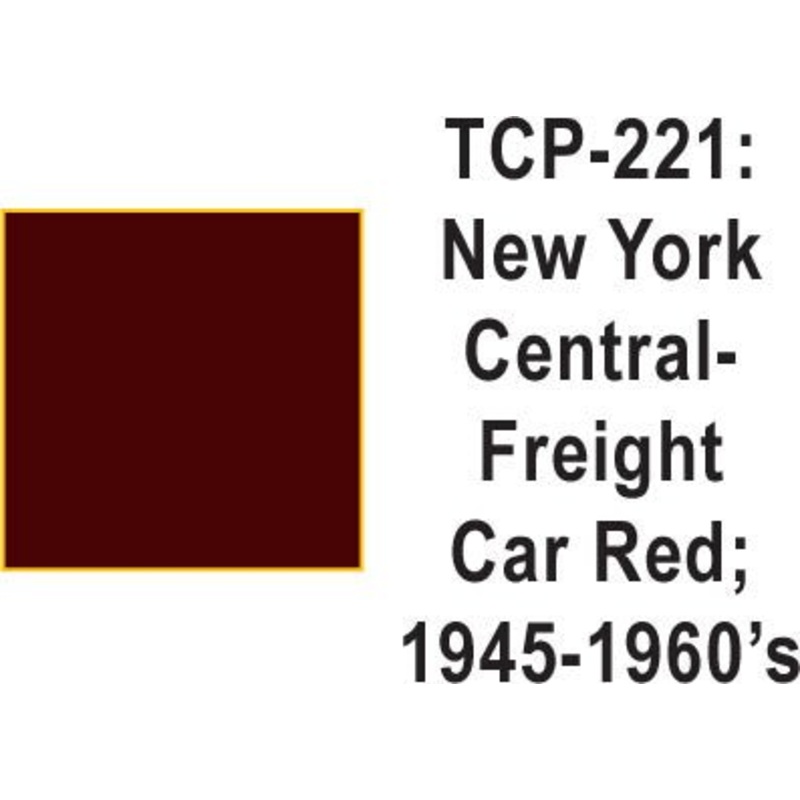 Tru Color TCP-221 New York Central 1945-60’s Freight Car Red 1 Fluid Ounce