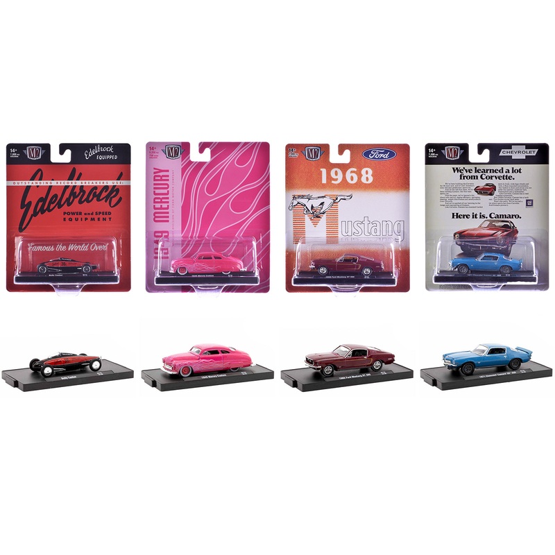“Auto-Drivers” Set of 4 pieces in Blister Packs Release 115 Limited Edition to 7000 pieces Worldwide 1/64 Diecast Model Cars by M2 Machines