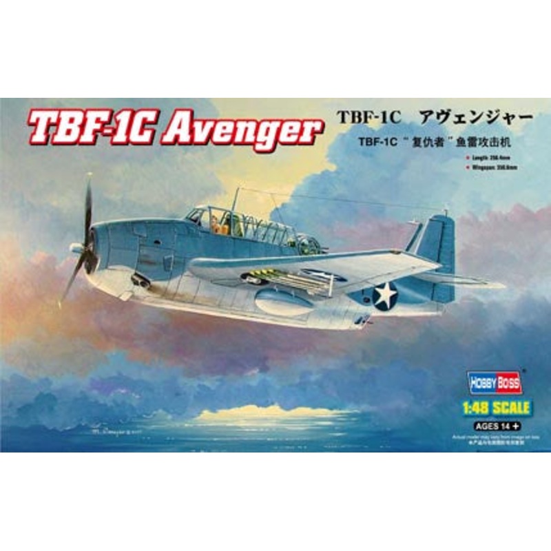 Hobby Boss – 1/48 US TBF-1C Avenger Torpedo-Bomber (80314)