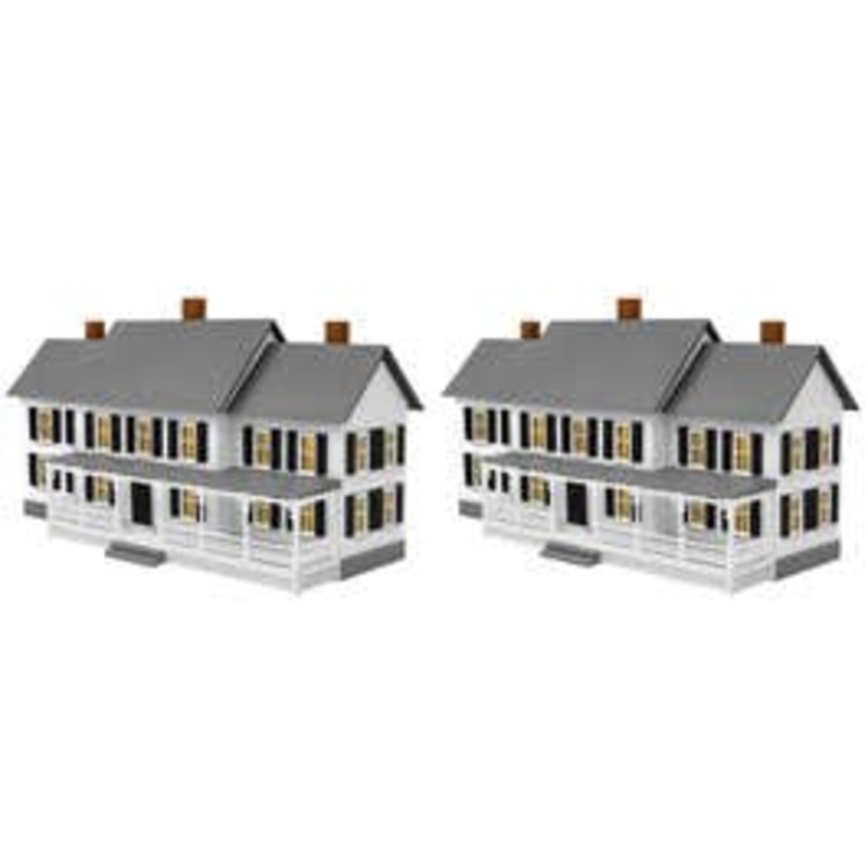 Lionel HO 2056050 Colonial House Built Up (Bundle Of 2 Of The Same Building)