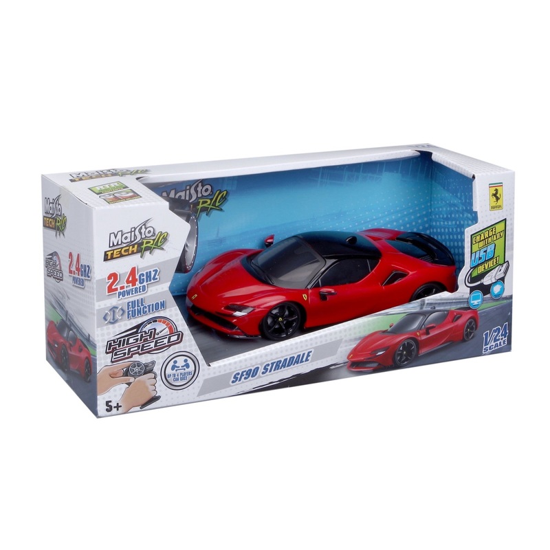 Maisto – 1/24 R/C Premium Ferrari SF90 Stradle – 2.4GHz (USB)