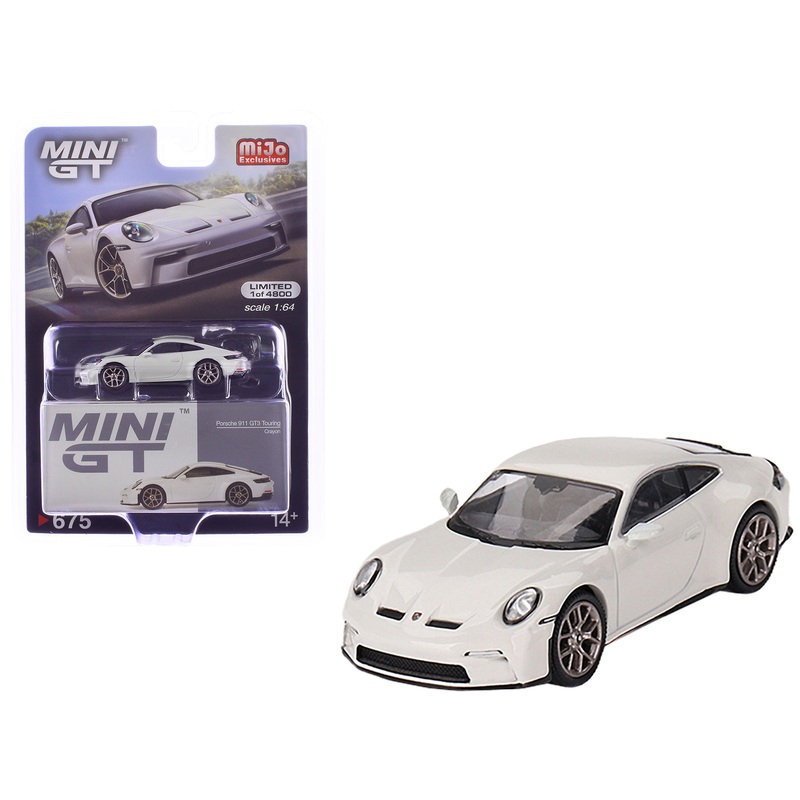 Porsche 911 (992) GT3 Touring Crayon Gray Limited Edition to 4800 pieces Worldwide 1/64 Diecast Model Car by Mini GT