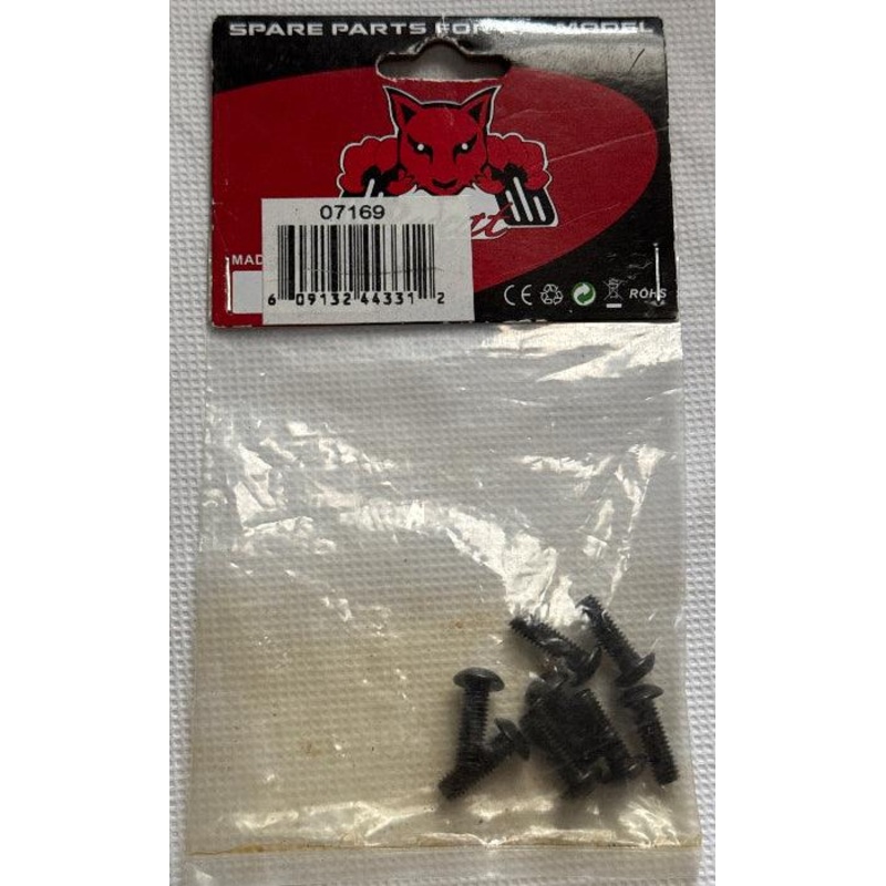 Redcat Racing 4x12mm Button Head Hex Machine Thread Screws (8pcs)