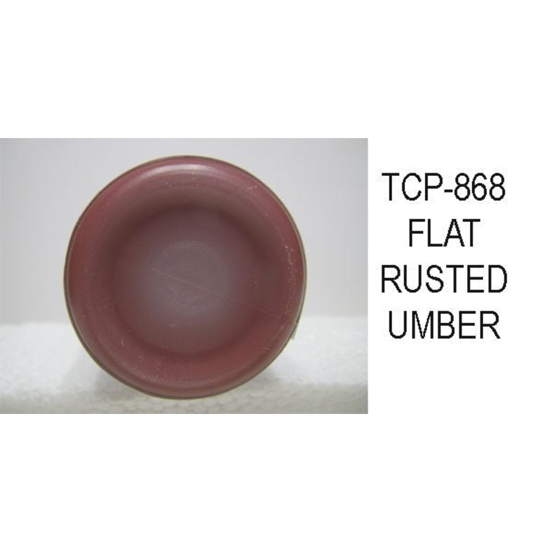 Tru Color TCP-868 Flat, Brushable Rusted Umber Paint 1 Fluid Ounce