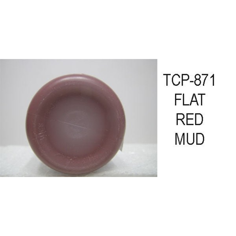 Tru Color TCP-871 Flat, Brushable Red Mud Paint 1 Fluid Ounce