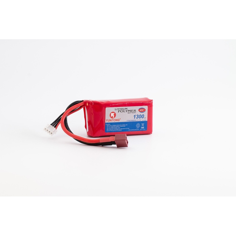 Yuntong – 11.1V Battery 1300mAh Lipo 45C (Deans)