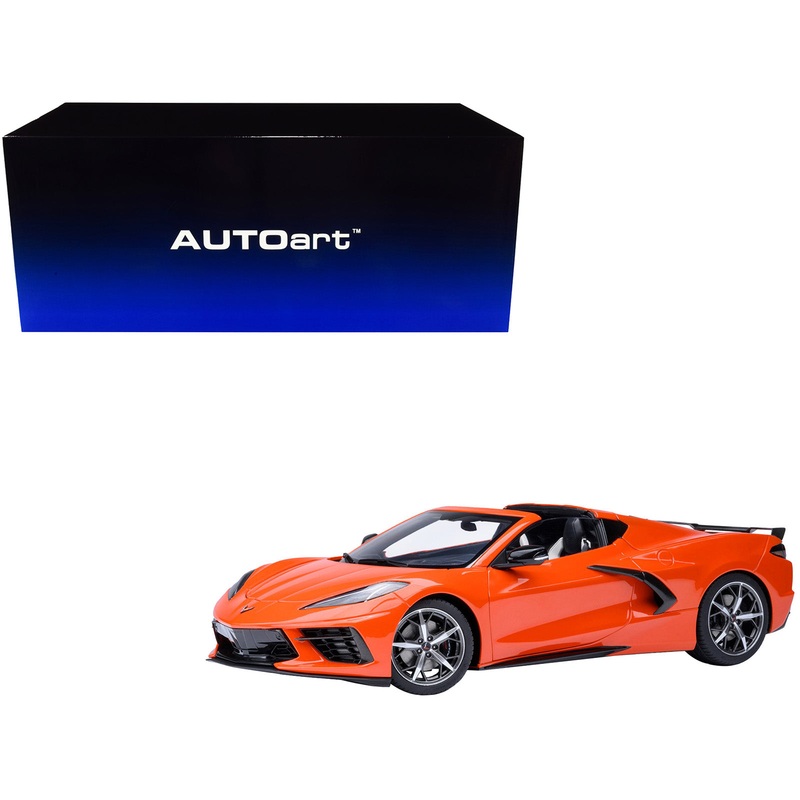 2020 Chevrolet Corvette C8 Stingray Sebring Orange 1/18 Model Car by Autoart