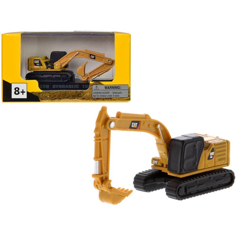 CAT Caterpillar 320 Hydraulic Excavator Yellow “Micro-Constructor” Series Diecast Model by Diecast Masters