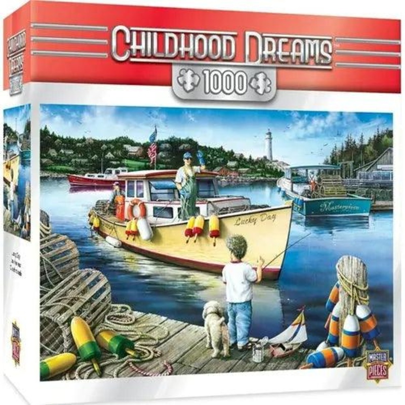 CHILDHOOD DREAMS LUCKY DAYS -1000 PIECE JIGSAW PUZZLE BY DAN HATALA