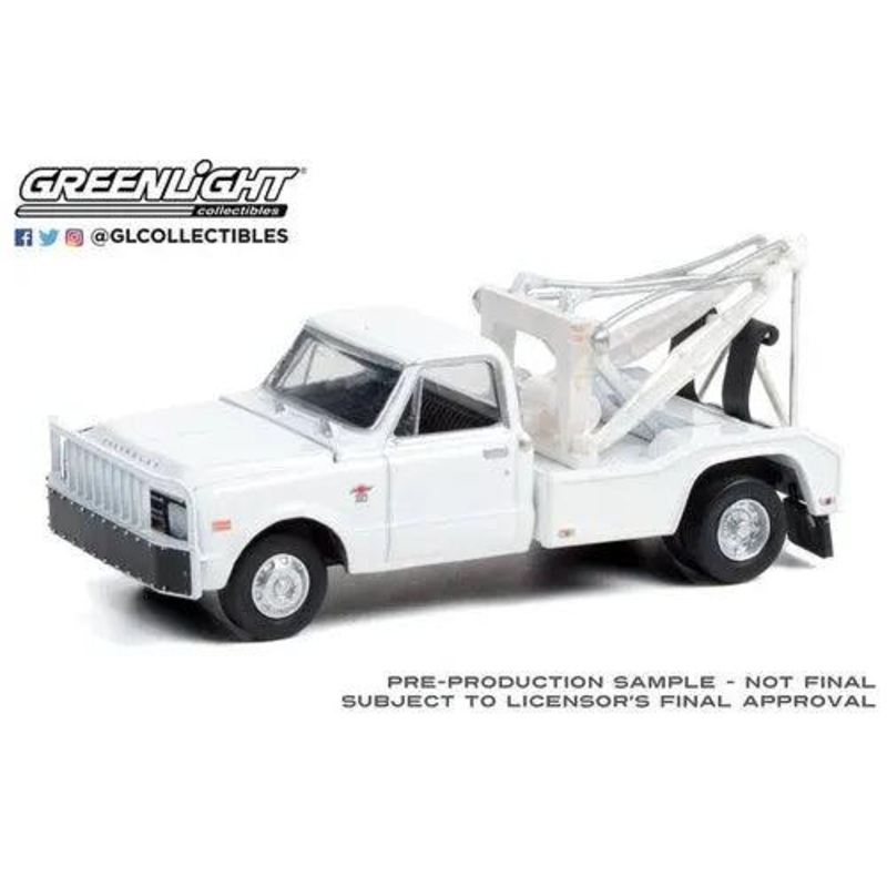 Greenlight – 1968 Chevrolet C-30 Dually Wrecker – White -1:64 diecast