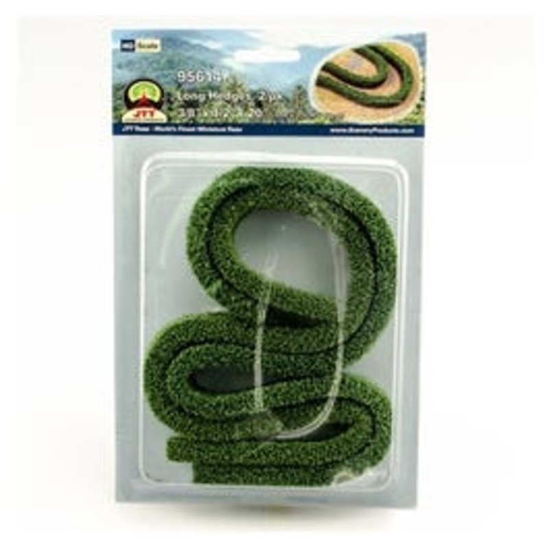 JTT 95614 Long Hedges 3/8″x 1/2″x 20″, HO-scale, 2/pk