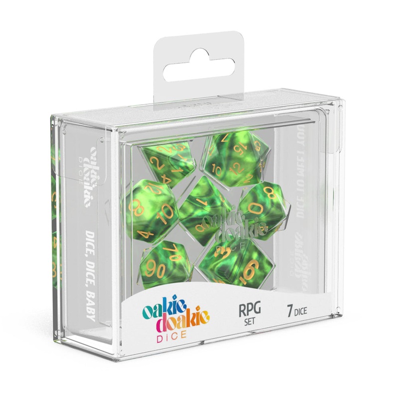 Oakie Doakie Dice – RPG Set GemiDice Jungle (7)