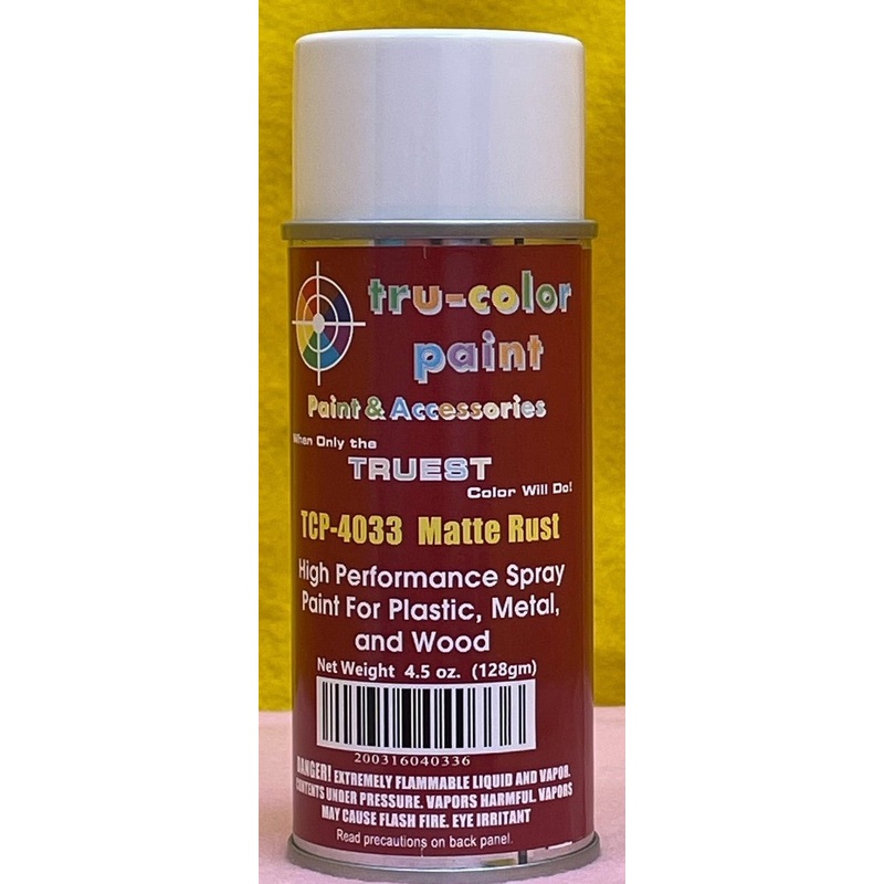 Tru Color TCP-4033 Matte Rust, Spray Can, 4.5 ounce, Plastic, Metal and Wood