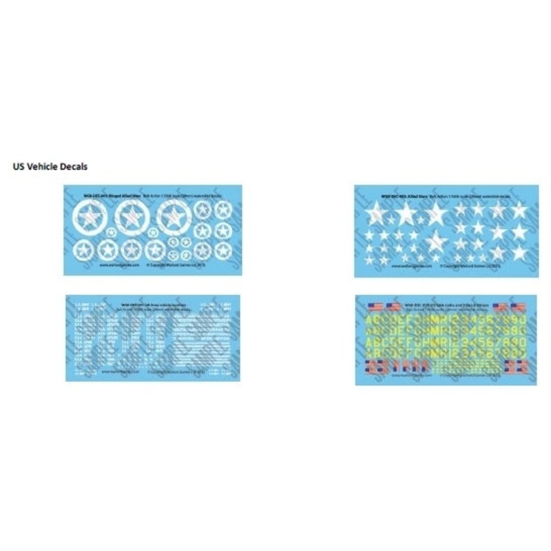 Warlord – Bolt Action Decals – US Vehicle Decals
